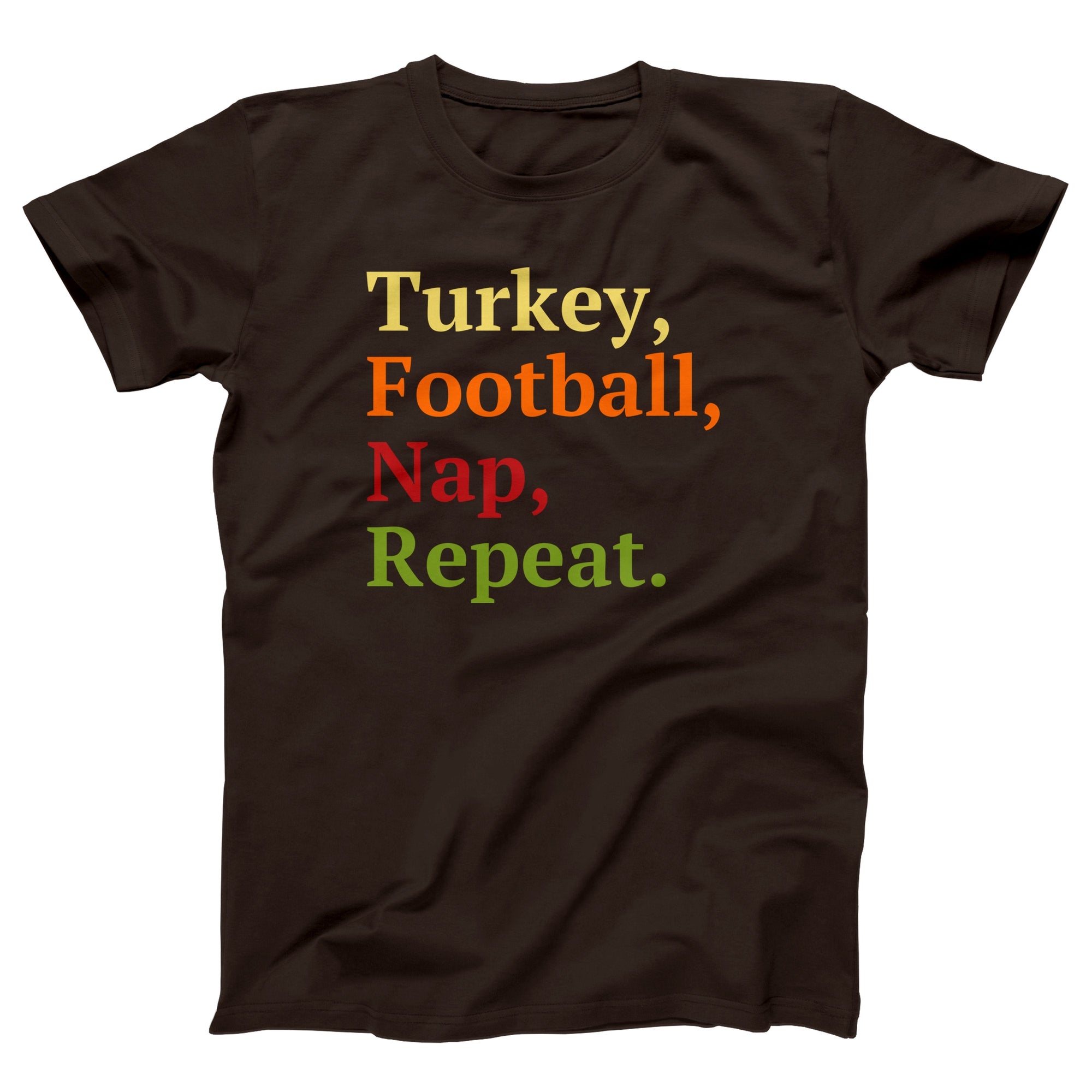 Turkey, Football, Nap, Repeat Adult Unisex T-Shirt - marionmartigny